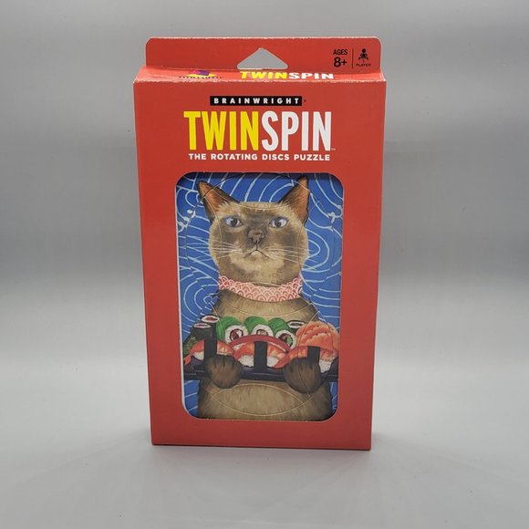 Twin Spin - Sushi Cat The Rotating Discs Puzzle NIB - Picture 2 of 7